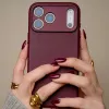 Decoded Leather Backcover iPhone 17 Pro Maxille MagSafe-yhteensopiva - Dark Ruby