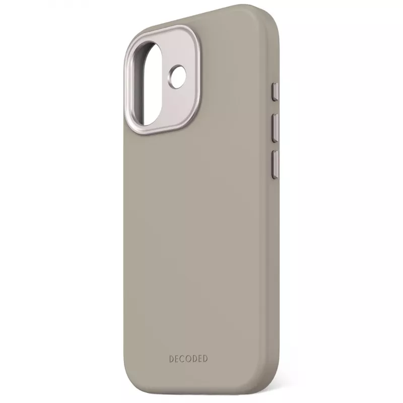 Decoded AntiMicrobial silikoninen takakansi iPhone 17:lle MagSafe-yhteensopiva Soft Taupe