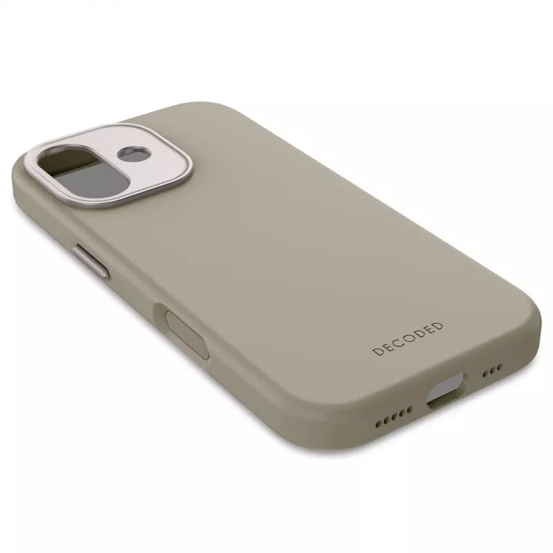Decoded AntiMicrobial silikoninen takakansi iPhone 17:lle MagSafe-yhteensopiva Soft Taupe