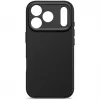 Decoded AntiMicrobial silikoninen takakansi iPhone 17 Pro -puhelimeen MagSafe-yhteensopiva (Phantom Black)