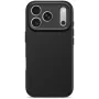 Decoded AntiMicrobial silikoninen takakansi iPhone 17 Pro -puhelimeen MagSafe-yhteensopiva (Phantom Black)