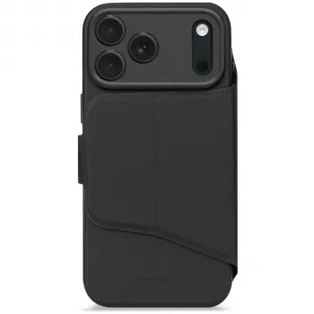 Decoded silikoninen Detachable Wallet -kotelo Apple iPhone 17 Pro Maxille - musta