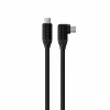Satechi Right Angle 1 m USB-C -kaapeli 240W Power Delivery ja 20 Gbps tiedonsiirto - musta