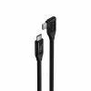 Satechi Right Angle 1 m USB-C -kaapeli 240W Power Delivery ja 20 Gbps tiedonsiirto - musta