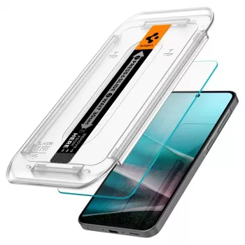 Spigen Glas.tR EZ Fit 2 kpl karkaistu lasinen näytönsuoja Samsung Galaxy A36 5G -puhelimelle, kirkas