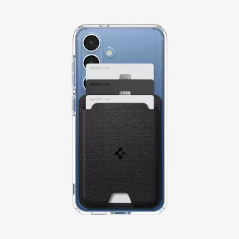SPIGEN Urban Fit Wallet MagSafe magneettinen korttiteline Galaxy S -puhelimelle, musta