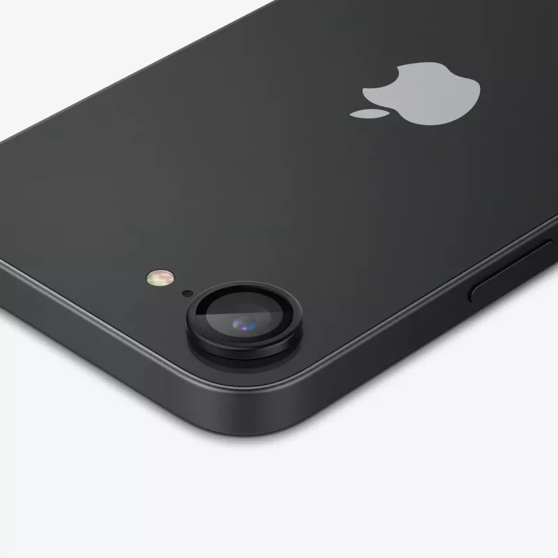 Spigen Optik Pro Glas.tR EZ Fit kameransuoja 2 kpl iPhone 16E/17E -puhelimelle, musta