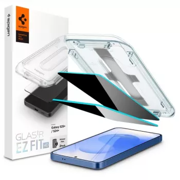 Spigen Glas.TR EZFIT HD Privacy yksityisyyslasi Samsung Galaxy S24+ -puhelimelle, 2 kpl