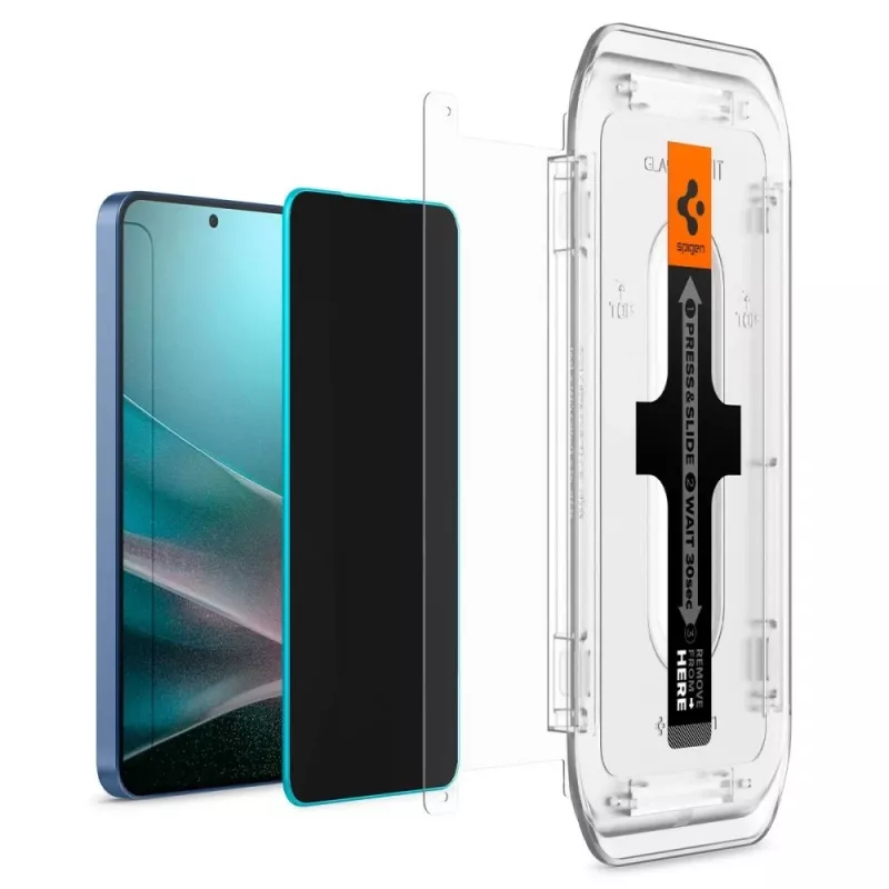 Spigen Glas.TR EZFIT HD Privacy yksityisyyslasi Samsung Galaxy S24+ -puhelimelle, 2 kpl