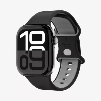 Spigen Nano Pop -ranneke Apple Watch 6/7/8/9/10/11/SE/SE 3/Ultra 1/Ultra 2/Ultra 3 (44/45/46/49 mm) -kellolle, musta