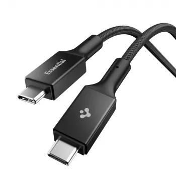Spigen EB10010CC Essential USB-C - USB-C kaapeli 100W 1m musta