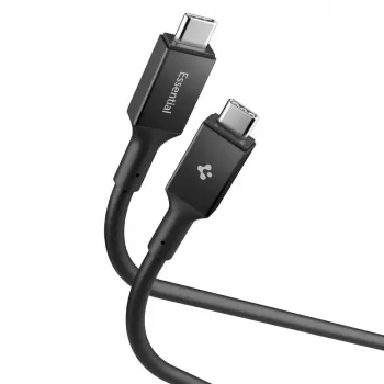 SPIGEN EB10020CC Essential USB-C - USB-C kaapeli 100W 200cm musta