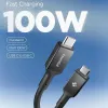 SPIGEN EB10020CC Essential USB-C - USB-C kaapeli 100W 200cm musta