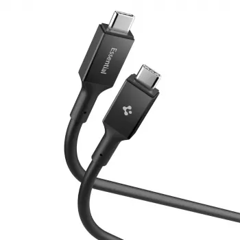 SPIGEN EB24012CC Essential USB-C - USB-C kaapeli 240W 120cm musta