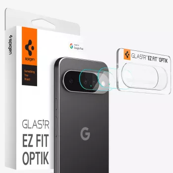 Spigen Optik Glas.tR kameralinssinsuoja Google Pixel 10 Pro XL, läpinäkyvä, 2 kpl:n pakkaus