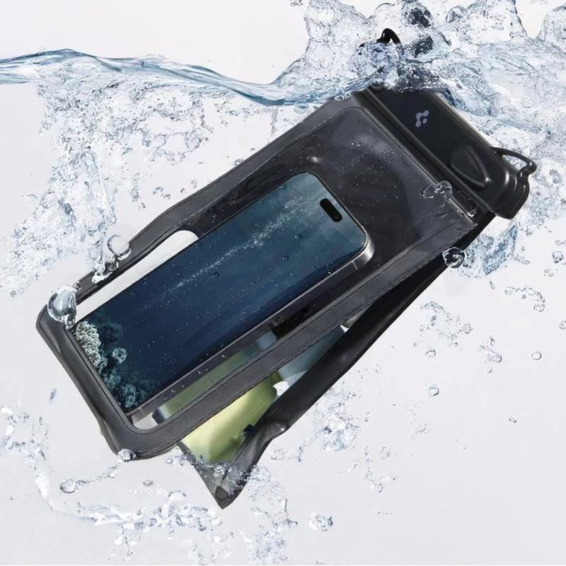 SPIGEN A603 yleinen vedenpitävä kotelo musta