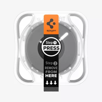 Spigen Glas.TR EZ Fit karkaistu lasi näytönsuojakalvo Samsung Galaxy Watch 44 mm (2 kpl:n pakkaus) - kirkas