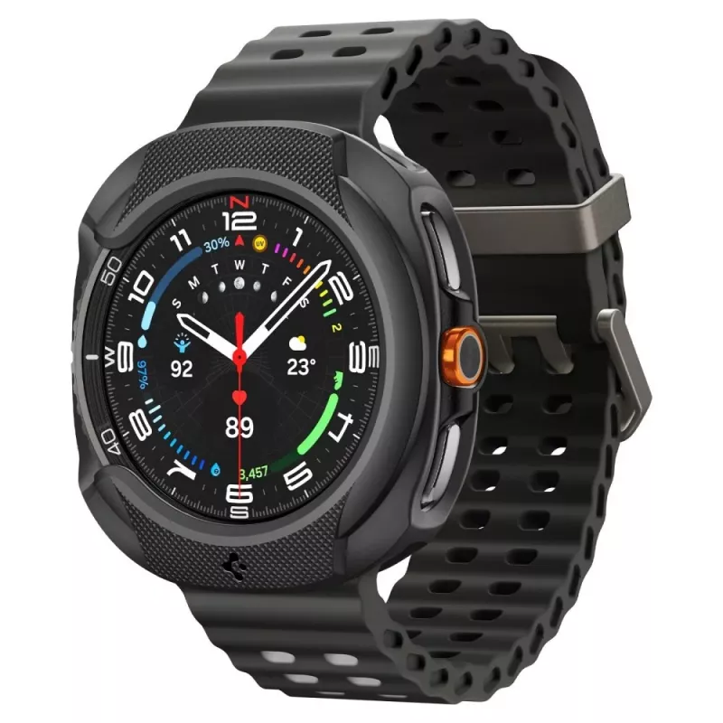Spigen Liquid Air -kotelo Samsung Galaxy Watch 8 Classic (46 mm), mattamusta (ACS09841)