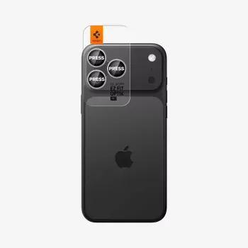 Spigen Optik Pro Glas.tR EZ Fit -kameransuoja 2 kpl:n pakkaus iPhone 14 Pro / Max, 15 Pro / Max, 16 Pro / Max, 17 Pro / Max - hopea