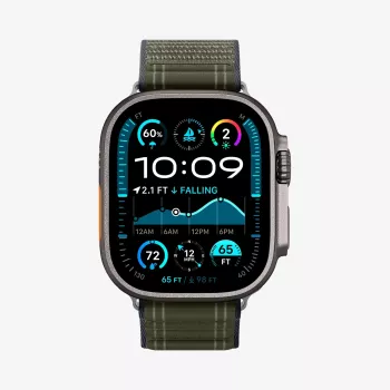 SPIGEN WBF0 -ranneke Apple Watch 8/9/10/11/SE/Ultra (44/45/46/49 mm), vihreä