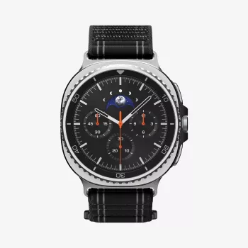 SPIGEN WBF0 -ranneke Samsung Galaxy Watch 8 / Classic (40/44/46 mm) musta