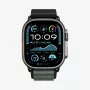 Spigen Rugged Armor Pro WBF1 -ranneke Apple Watch 44/45/46/49 mm, musta/vihreä