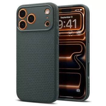 Spigen Liquid Air -kotelo iPhone 17 Pro Max, Abyss Green