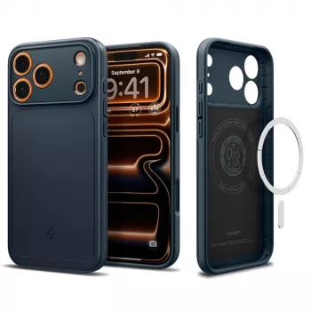 Spigen Thin Fit Mag MagSafe -kotelo iPhone 17 Pro Max, Metal Slate