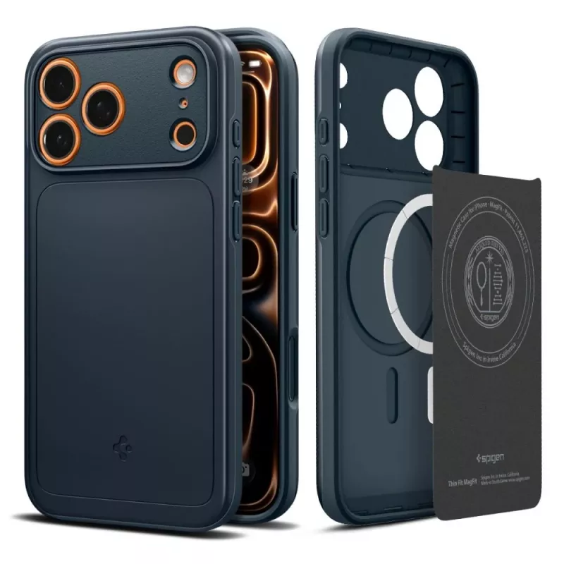 Spigen Thin Fit Mag MagSafe -kotelo iPhone 17 Pro Max, Metal Slate