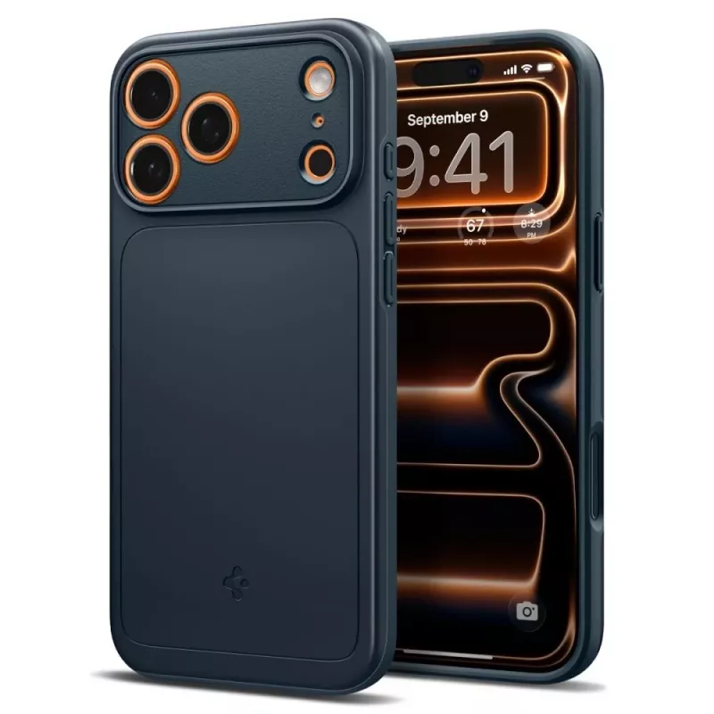 Spigen Thin Fit Mag MagSafe -kotelo iPhone 17 Pro Max, Metal Slate