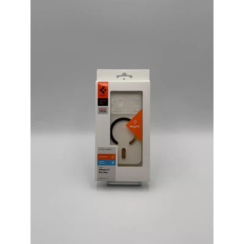 Spigen Ultra Hybrid Mag MagSafe -kotelo iPhone 17 Pro Max, Clear/Gold