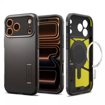 Spigen Tough Armor T Mag MagSafe -kotelo iPhone 17 Pro Max, Gunmetal