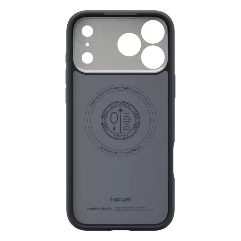 Spigen Nano Pop Mag MagSafe -kotelo iPhone 17 Pro, Black Sesame