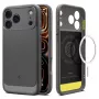 Spigen Rugged Armor Mag MagSafe -kotelo iPhone 17 Pro, harmaa