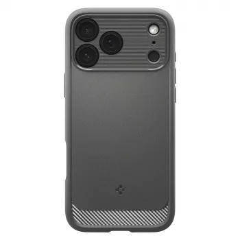 Spigen Rugged Armor Mag MagSafe -kotelo iPhone 17 Pro, harmaa