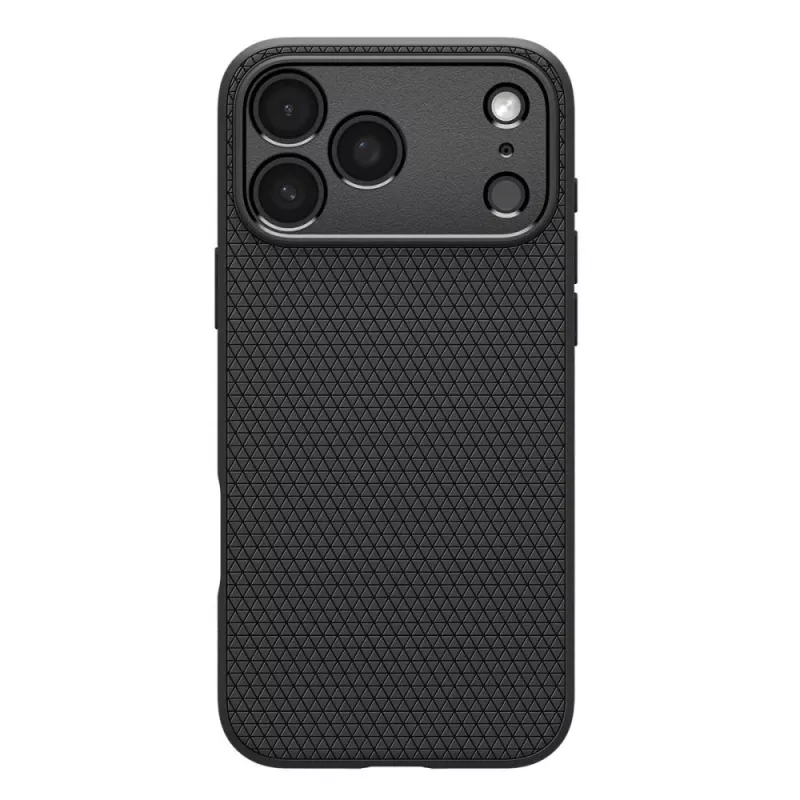 Spigen Liquid Air -kotelo iPhone 17 Pro, matta musta