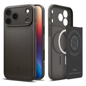 Spigen Thin Fit Mag MagSafe -kotelo iPhone 17 Pro, Gunmetal