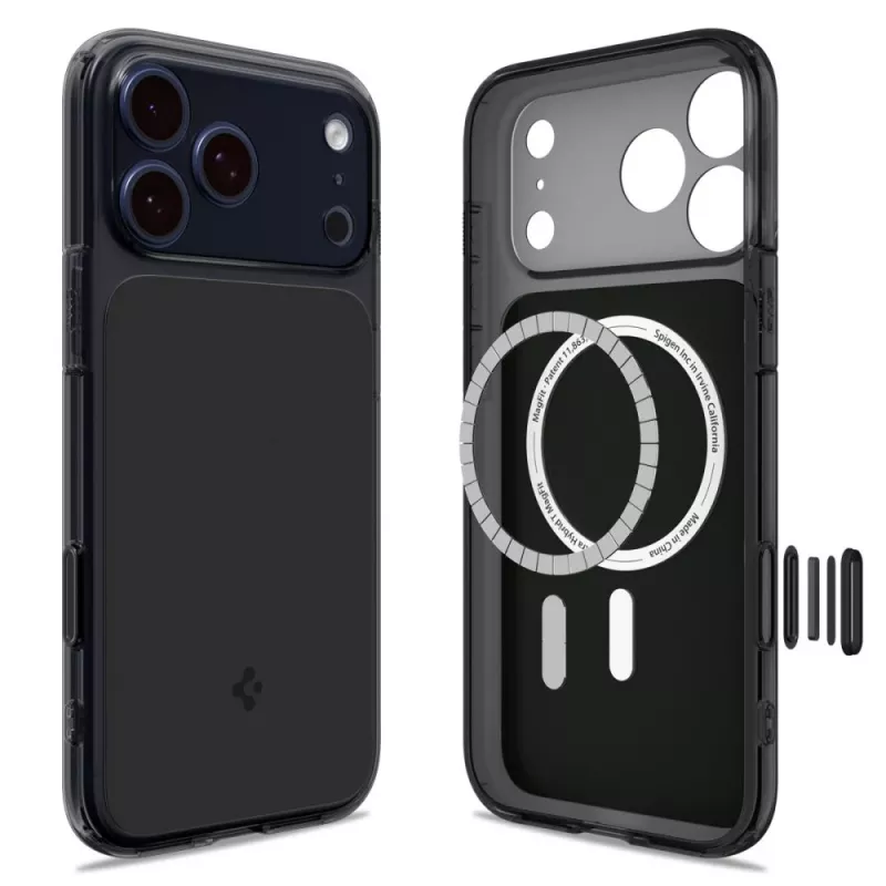 Spigen Ultra Hybrid T Mag MagSafe -suojakuori iPhone 17 Pro -puhelimelle, matta musta