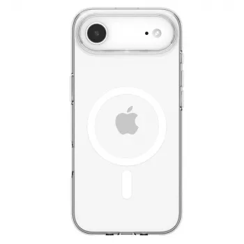 Spigen Liquid Crystal Mag MagSafe -kuori iPhone 17 Air, kirkas/valkoinen