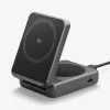 Spigen Essential Qi2 2-in-1 -langaton latausteline 25W MagSafe musta