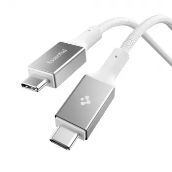 SPIGEN EB10015CC Essential USB-C - USB-C -kaapeli 100W 150cm valkoinen