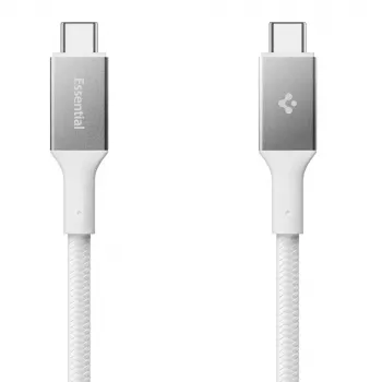 SPIGEN EB10015CC Essential USB-C - USB-C -kaapeli 100W 150cm valkoinen