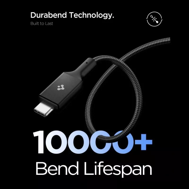 SPIGEN EB10015CC Essential USB-C - USB-C -kaapeli 100W 150cm musta
