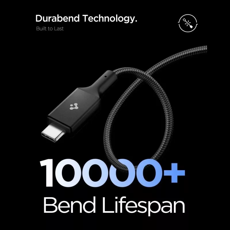 SPIGEN EB24015CC Essential USB-C - USB-C -kaapeli 240W 150cm musta
