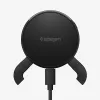SPIGEN EV25MFAQ Essential Peltier Magnetic MagSafe -tuuletusaukkoon kiinnitettävä autoteline ja langaton laturi 25W Qi2.2 musta
