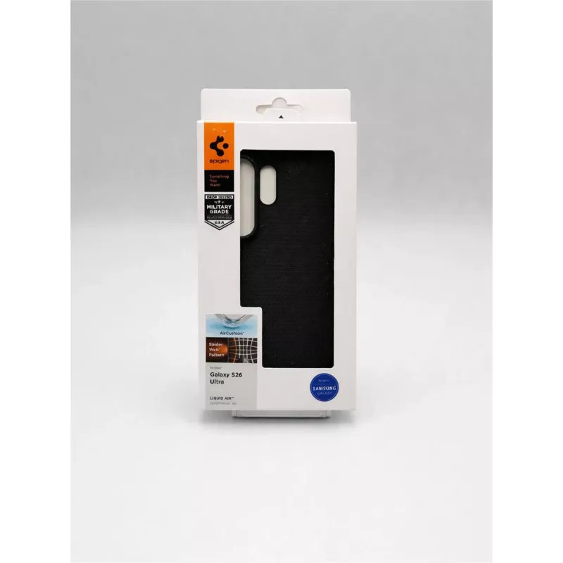 Spigen Liquid Air kuori Samsung Galaxy S26 Ultra - musta
