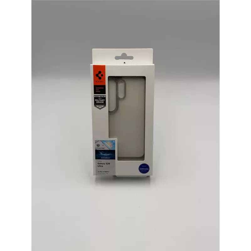 Spigen Ultra Hybrid -suojakuori Samsung Galaxy S26 Ultra -puhelimelle, läpinäkyvä/musta