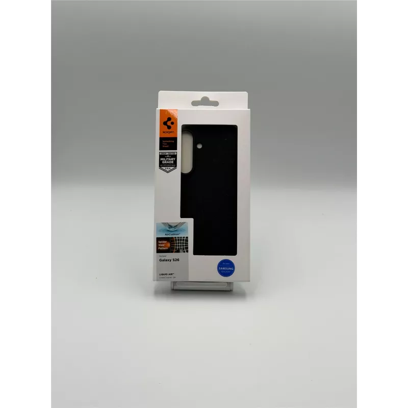 Spigen Liquid Air Galaxy S26 matta musta