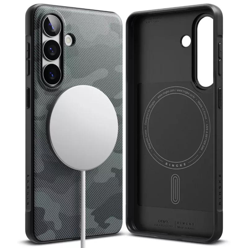 RINGKE ONYX Magnetic Magsafe -kotelo Samsung Galaxy S26 Camo musta