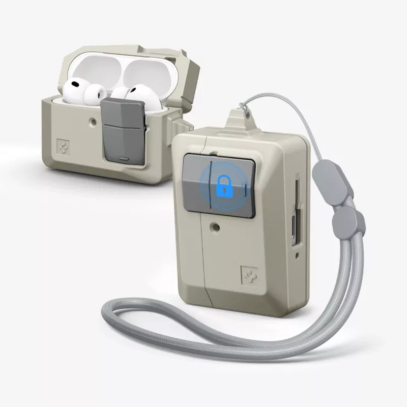 Spigen Classic LS -suojakuori Apple AirPods Pro 3 -kuulokkeille, harmaa